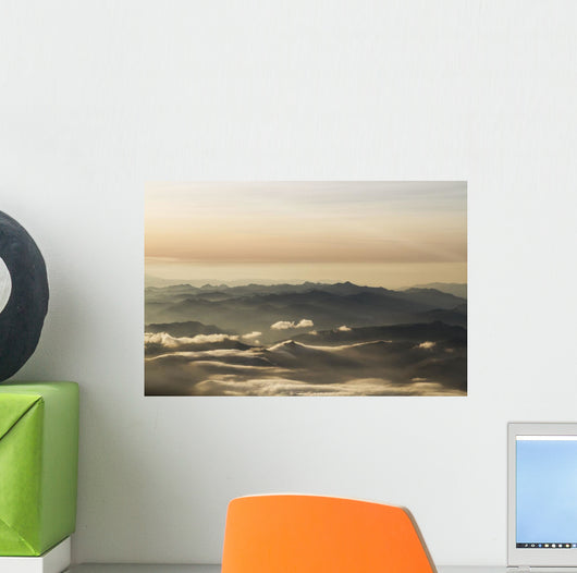 Aerial view of the Andes Mountains at dawn, Ecuador Wall Mural