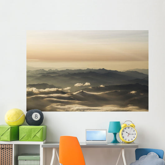 Aerial view of the Andes Mountains at dawn, Ecuador Wall Mural