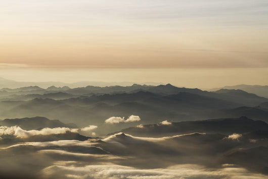 Aerial view of the Andes Mountains at dawn, Ecuador Wall Mural