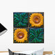 Sunflower Tiles Wall Mural