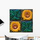 Sunflower Tiles Wall Mural