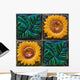 Sunflower Tiles Wall Mural