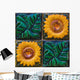 Sunflower Tiles Wall Mural