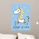 Vintage Typography Poster with Wall Mural