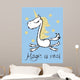 Vintage Typography Poster with Wall Mural