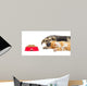 Kitten and Puppy Sleeping Wall Mural