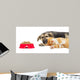 Kitten and Puppy Sleeping Wall Mural