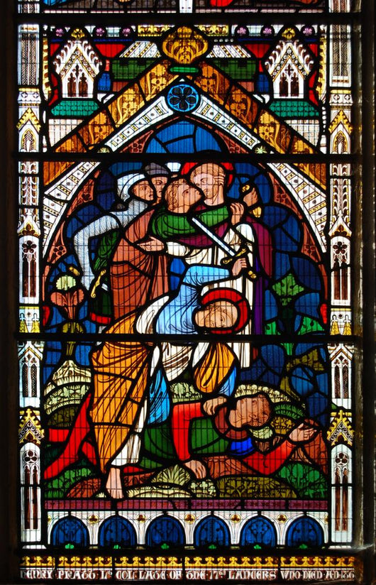 Stained Glass in the Cathedral Church Wall Mural