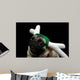 Reindeer Pug Wall Mural