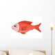 Red Fish Hand Drawn Wall Mural