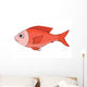 Red Fish Hand Drawn Wall Mural