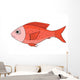 Red Fish Hand Drawn Wall Mural