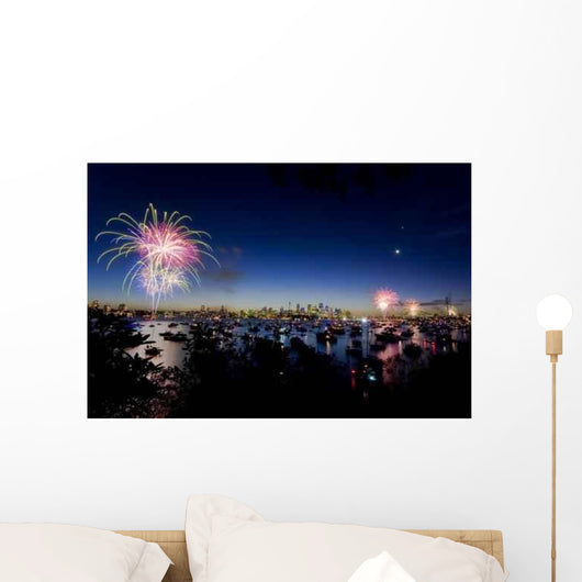 Sydney Harbour New Years Wall Mural