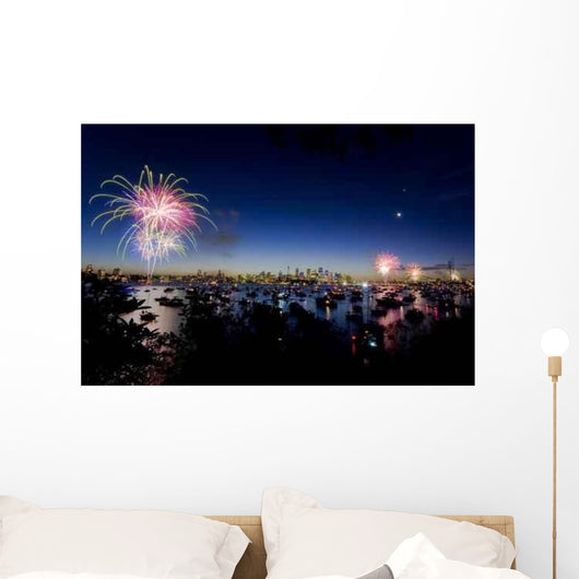 Sydney Harbour New Years Wall Mural
