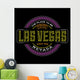 las vegas, nevada linear logo design for t shirts and stickers Wall Mural