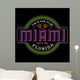 Miami Florida Linear Logo Wall Mural