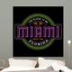 Miami Florida Linear Logo Wall Mural