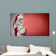 Pointing Red Cardboard Wall Mural