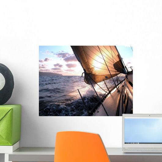 Sailing to the Sunrise Wall Mural
