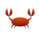 Crab Logo Wall Decal
