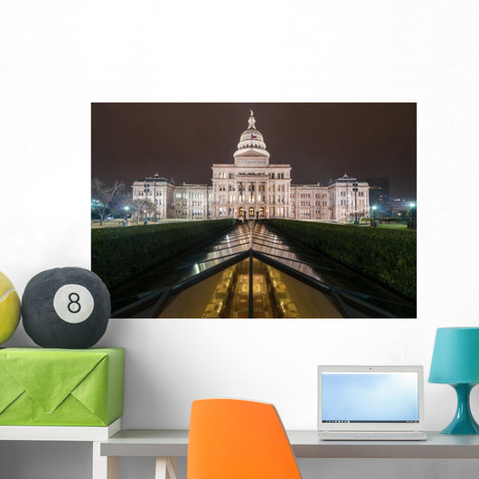 Texas State Capital Wide Wall Decal