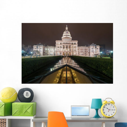 Texas State Capital Wide Wall Decal