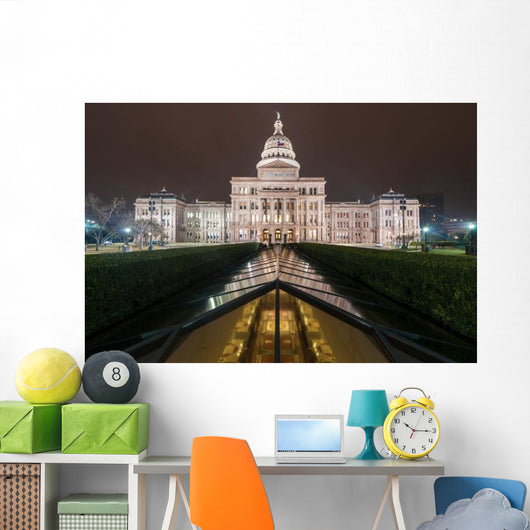 Texas State Capital Wide Wall Decal