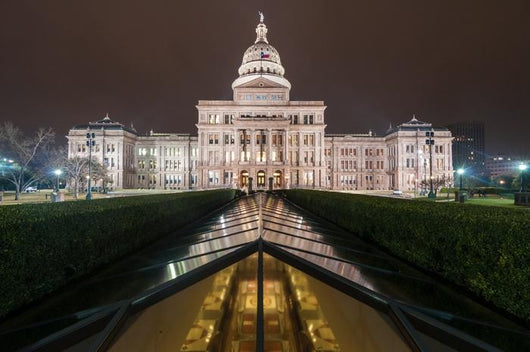 Texas State Capital Wide Wall Decal