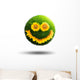Smiling Grassy Sunflowers Wall Decal