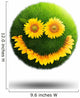 Smiling Grassy Sunflowers Wall Decal