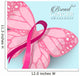 Breast cancer pink butterfly ribbon illustration Wall Mural