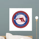 Label Sticker Cards State Wall Mural