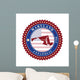 Label Sticker Cards State Wall Mural