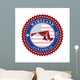 Label Sticker Cards State Wall Mural