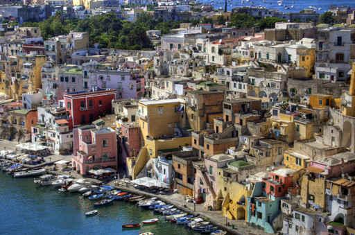 Procida Corricella Wall Decal Design 3