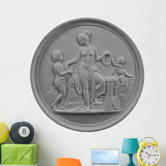 Round Female Emblem Wall Decal