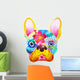 Tropical Sugar skull French Bulldog Wall Decal