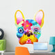 Tropical Sugar skull French Bulldog Wall Decal