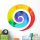 Seven Spiraling Colors Chakra Wall Decal