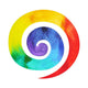 Seven Spiraling Colors Chakra Wall Decal