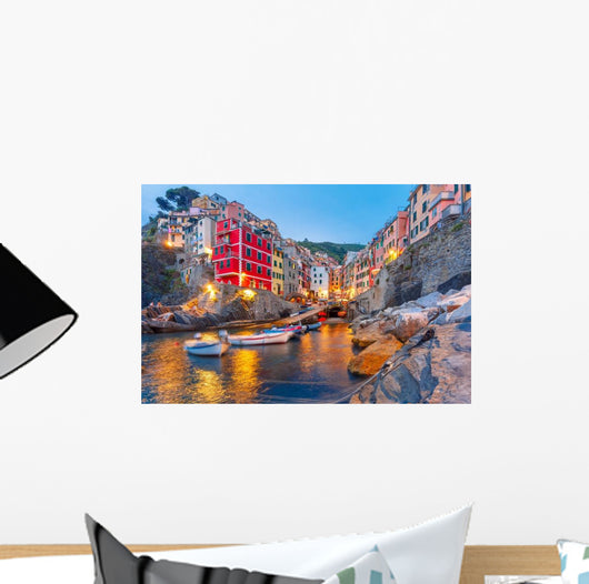 Riomaggiore Fishing Village during Wall Decal
