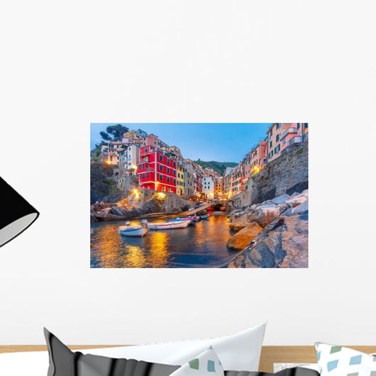 Riomaggiore Fishing Village during Wall Decal