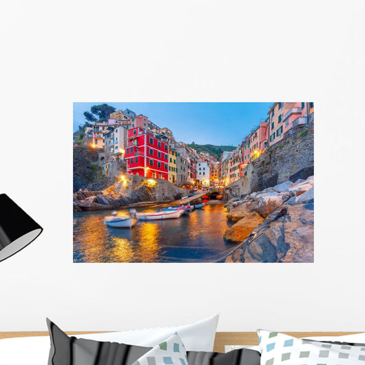 Riomaggiore Fishing Village during Wall Decal