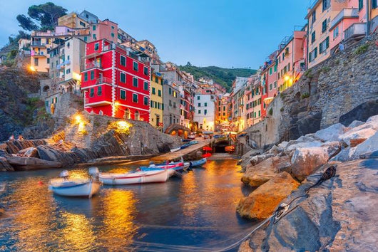 Riomaggiore Fishing Village during Wall Decal