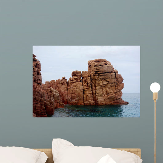 Red Rocks Wall Decal Design 1
