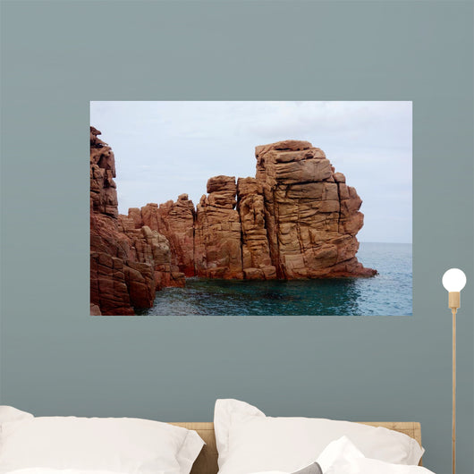Red Rocks Wall Decal Design 1