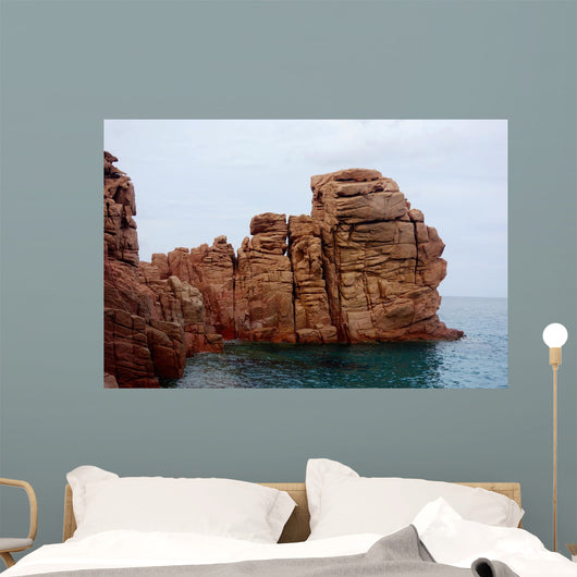 Red Rocks Wall Decal Design 1