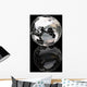 wiireframe metallic globe Wall Mural