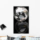wiireframe metallic globe Wall Mural