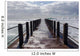 Beach Pier Waves ocean storm swells crashing water power Wall Mural